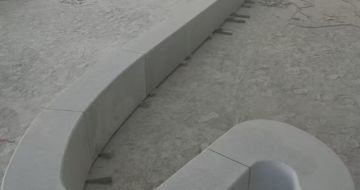 陕西 花岗岩整石坐凳拼装