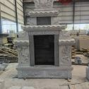 陕西 芝麻灰高档墓碑、土墓,一套也支持定做
