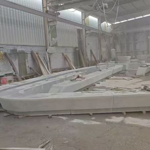 陕西 花岗岩整石坐凳拼装