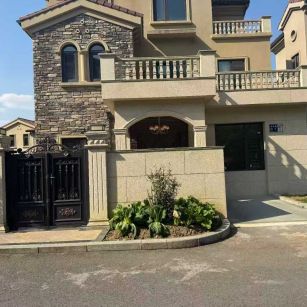 陕西黄金麻别墅干挂效果展示