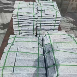 陕西 芝麻白蘑菇石装车出货