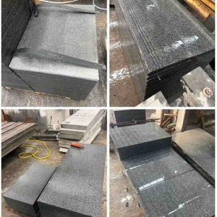 陕西 芝麻黑地铺石材