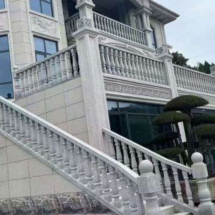 陕西 芝麻白别墅，栏杆