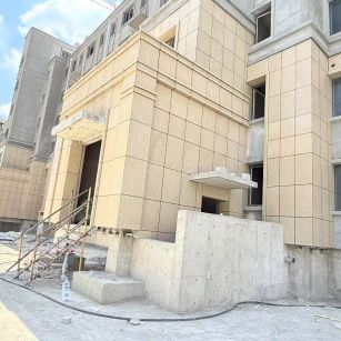 陕西 黄金麻干挂，工地实拍