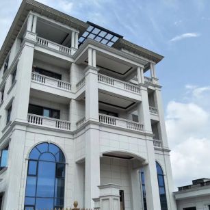 陕西芝麻白别墅干挂效果展示