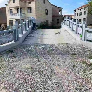 陕西 芝麻灰花岗岩桥栏杆