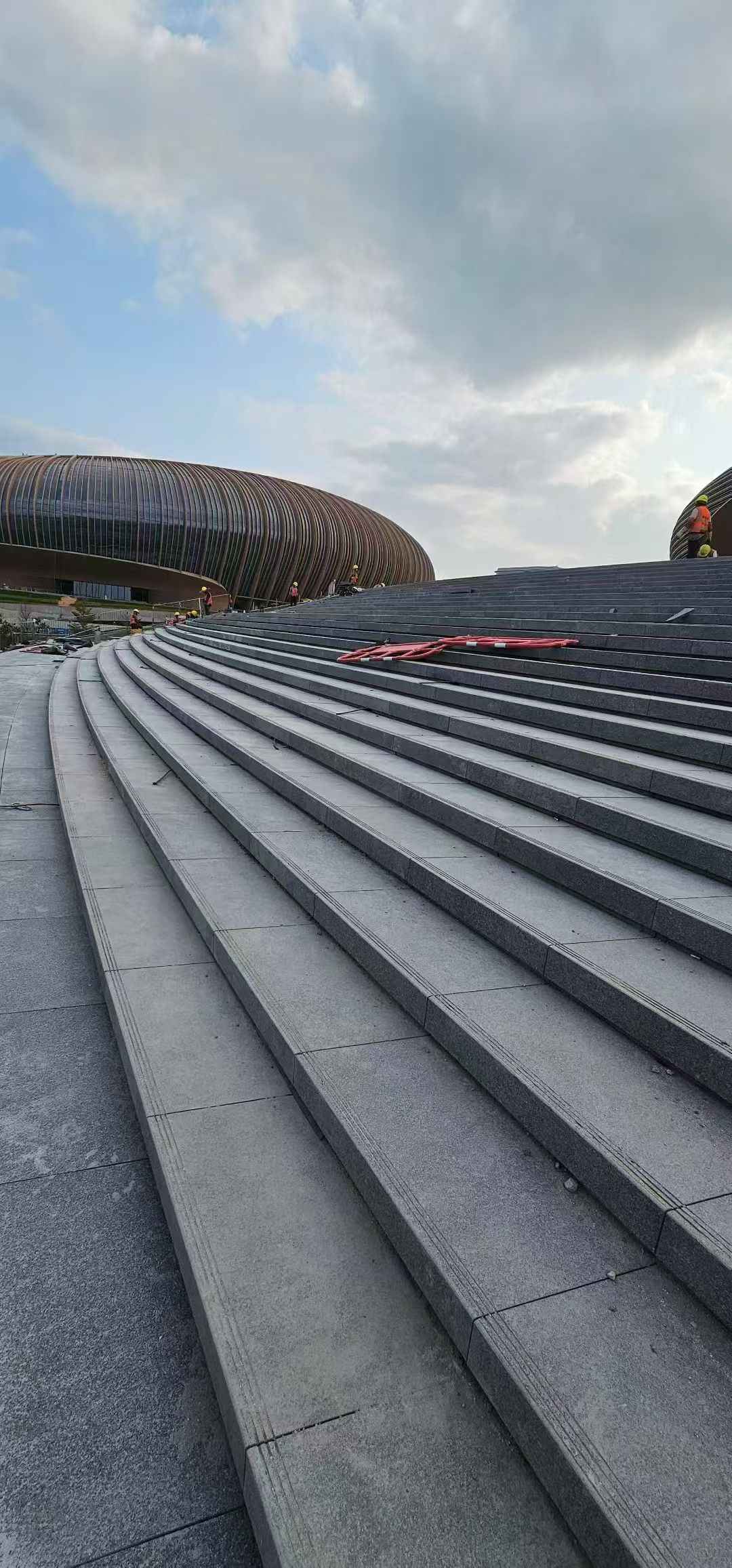 陕西 弧形整石台阶铺装效果图