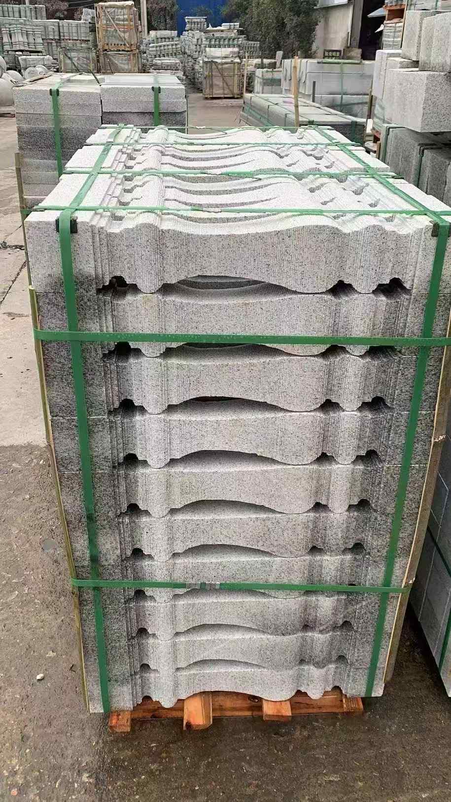 陕西 芝麻白方形拉丝面，栏杆花瓶柱