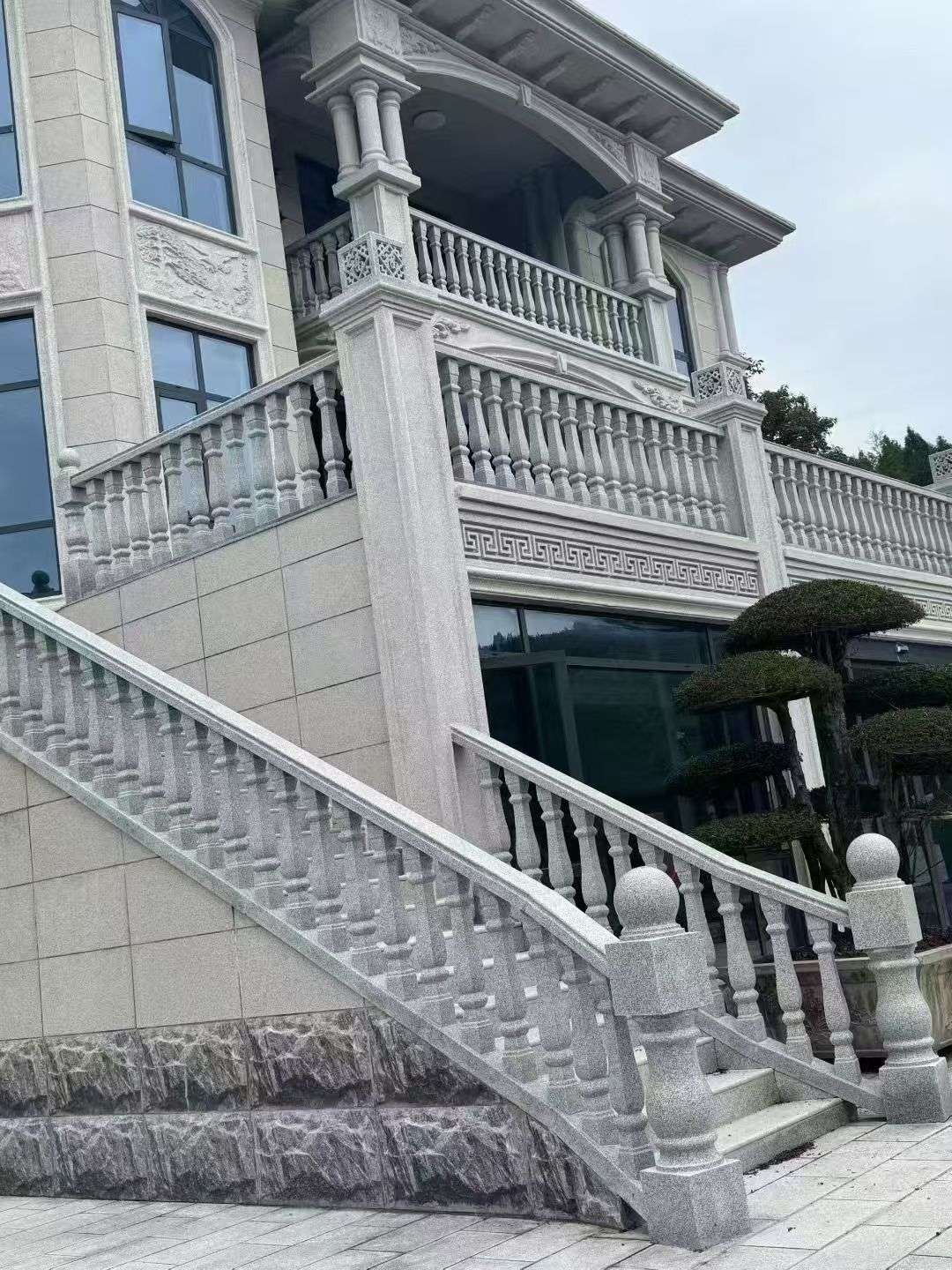 陕西 芝麻白别墅，栏杆