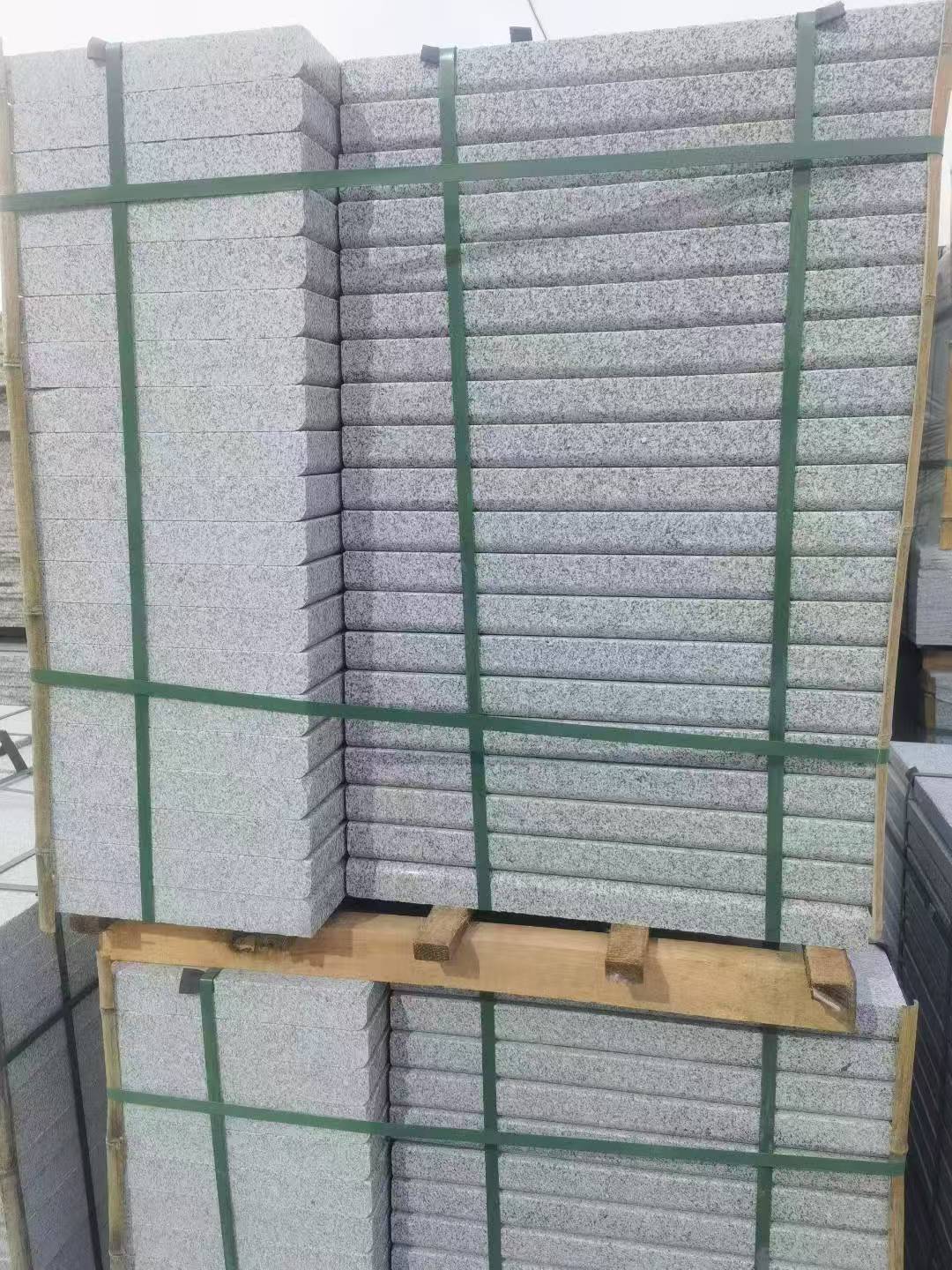 陕西 5公分芝麻白，倒斜角，室外楼梯踏步