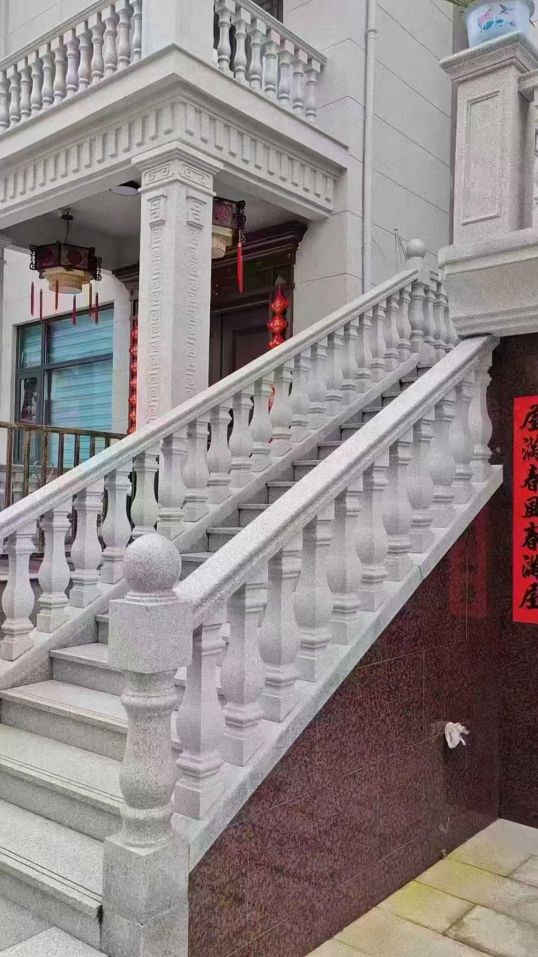 陕西 天然石材 阳台庭院护栏、栏杆