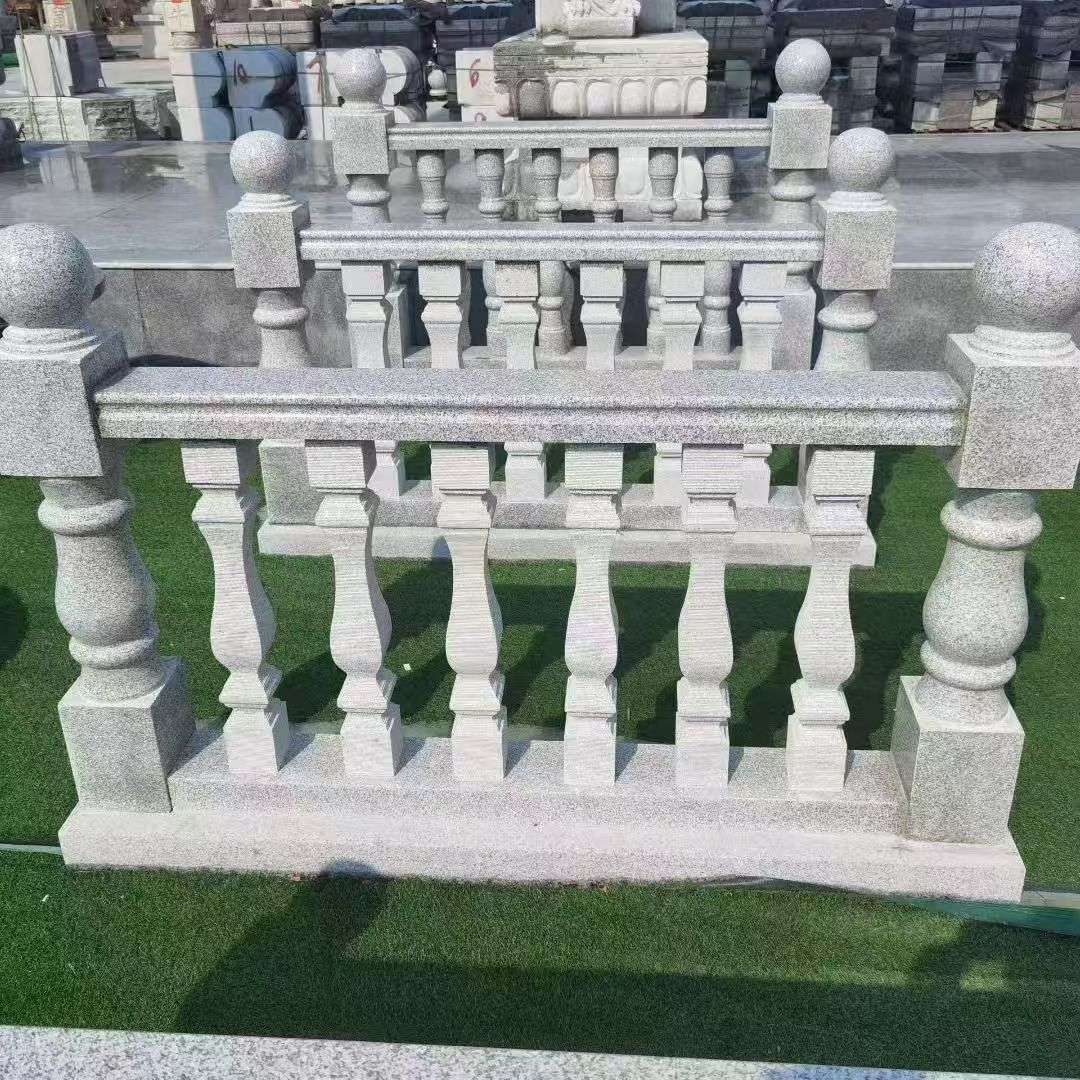 陕西 别墅石材栏杆特写