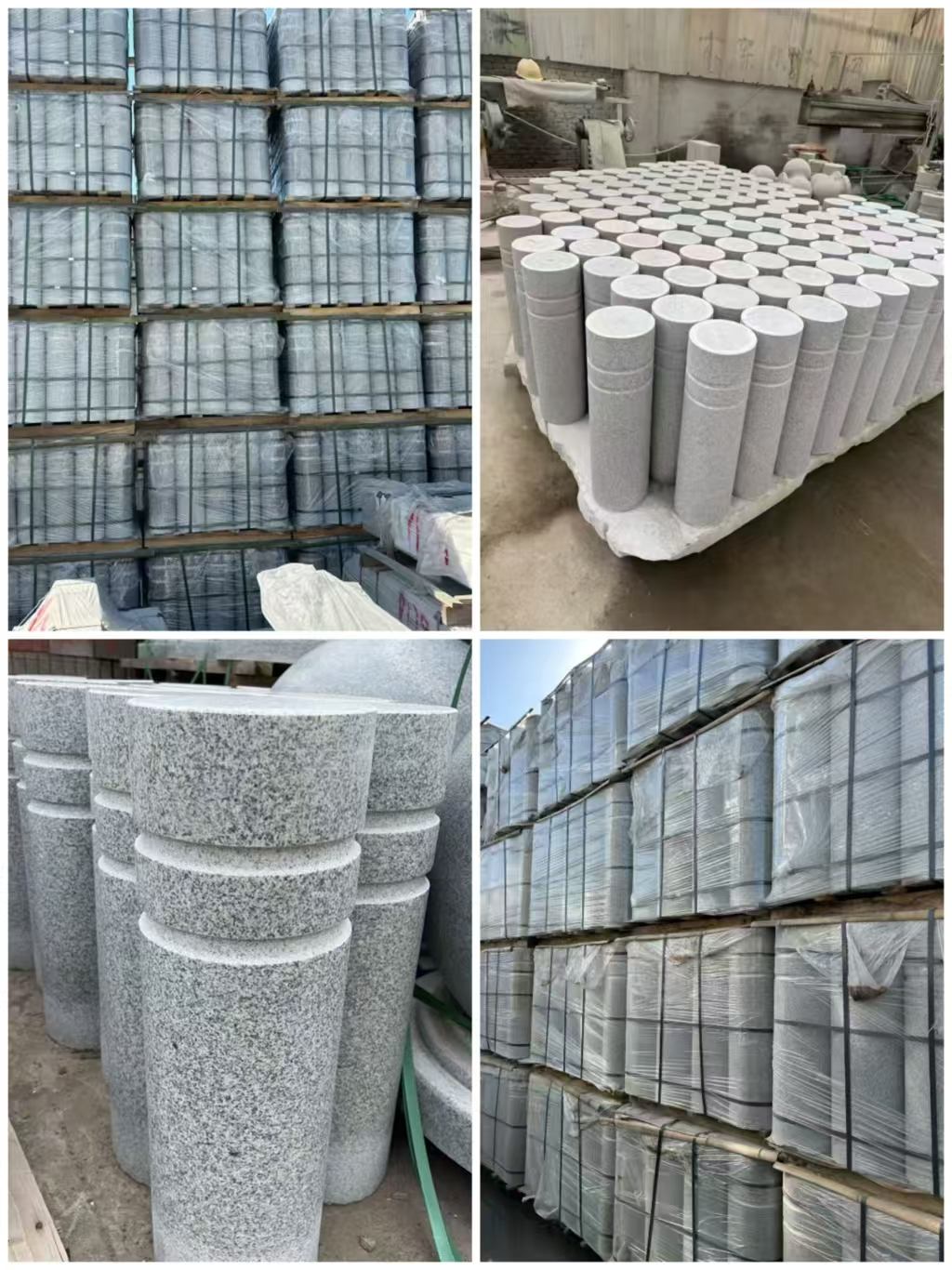 陕西 芝麻白花岗岩挡车柱、隔离柱多少钱